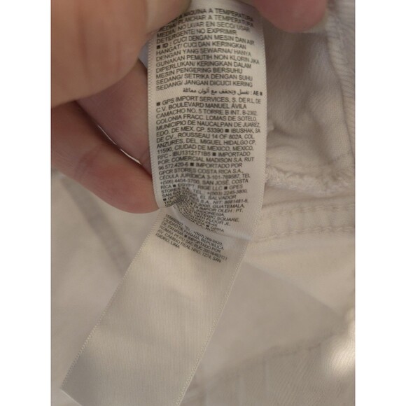 OLD NAVY White Cropped Denim Jean Jacket Women's Size S Small Trucker Style - Picture 7 of 8